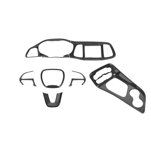 For 2015+ Dodge Challenger 9x Car Interior Dashboard Gear Panel Decor Cover Trim Kit Accessories