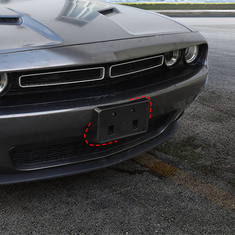 For 2010+ Dodge Challenger Front License Plate Holder Bracker Base