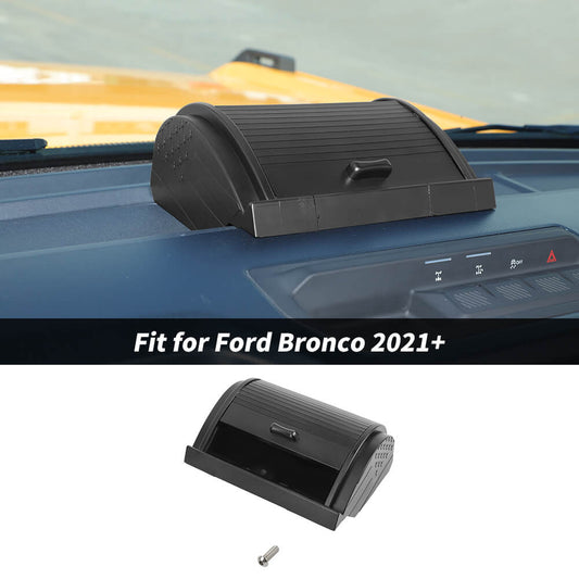 For 2021+ Ford Bronco Central Console Dash Slide Storage Box Tray Organizer Case