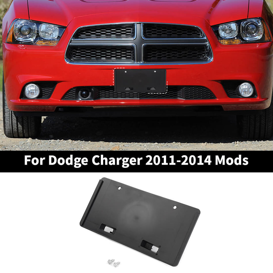 For 2011-2014 Dodge Charger Front Plastic License Plate Bracket Accessories