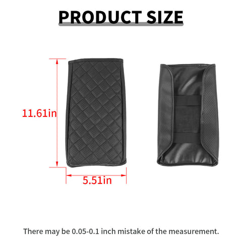 For 2021+ Ford Bronco Center Console Storage Box Armrest Leather Cover Pad