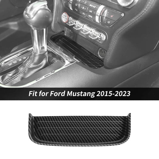 For 2015-2023 Ford Mustang Gear Shift Panel Front Storage Slot Cover Trim