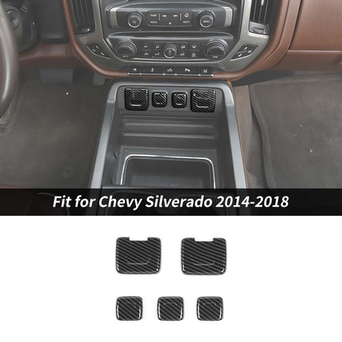 Interior Power USB Socket Button Cover Trim For Chevy Silverado/GMC Sierra 2014-2018 Accessories | CheroCar