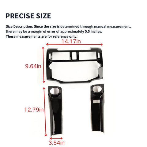For 2010-2019 Toyota 4Runner Central Navigation Panel Air Conditioner Cover Trim
