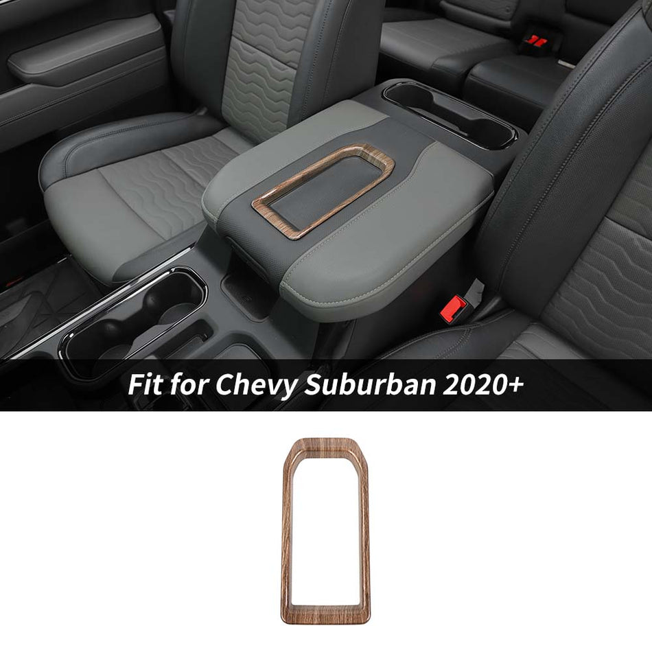 For Chevy 2019+ Silverado/GMC Sierra & 2021+ Suburban/Tahoe/ YUKON Armrest Storage Box Cover Trim