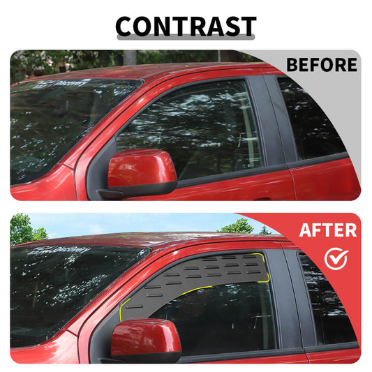 For 2014+ Chevy Colorado/GMC-CANYON Front Window Glass Louvers Air Vent Shade Panel