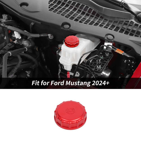 For Ford 2024+ Mustang / 2021+Bronco/Bronco Sport Engine Brake Oil Fluid & Water Tank Cap Cover Trim