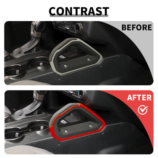 For 2021+ Ford Bronco Interior Center Console Trim Cover Kit (24 pcs)