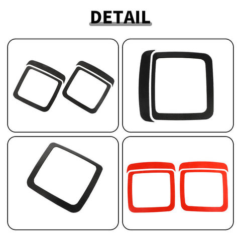 For 2015+ Dodge Challenger Seat Back Decorative Panel Trim Cover