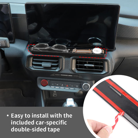 For 2024+ Ford Mustang Center Console Under Display Screen Storage Box Organizer