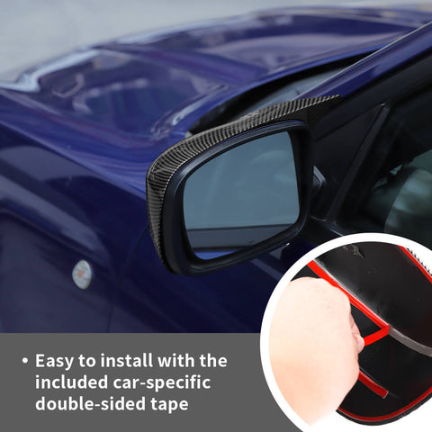 For 2010+ Dodge Charger Side Door Rearview Mirror Cover Shell Trim