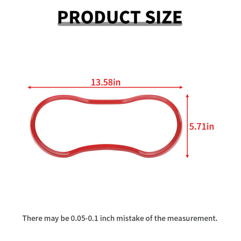 For 2011+ Dodge Durango Center Console Dashboard Instrument Ring Cover Trim