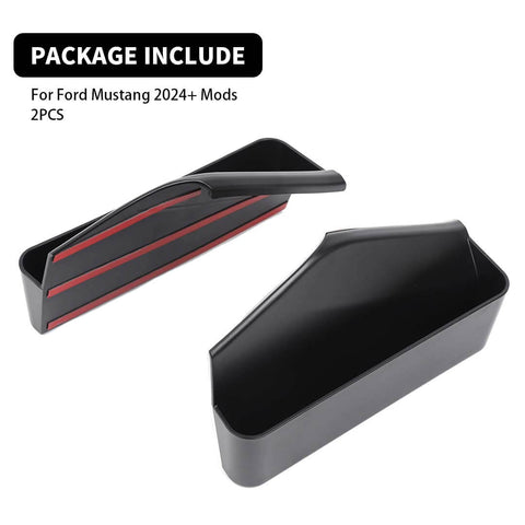 For 2024+ Ford Mustang Center Console Gear Shifte Side Storage Box