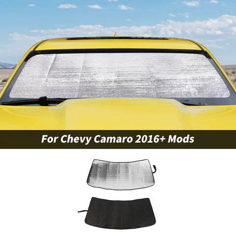 For 2016+ Chevy Camaro Windshield Sunshade Sun Shade Heat Shield Sun Visor