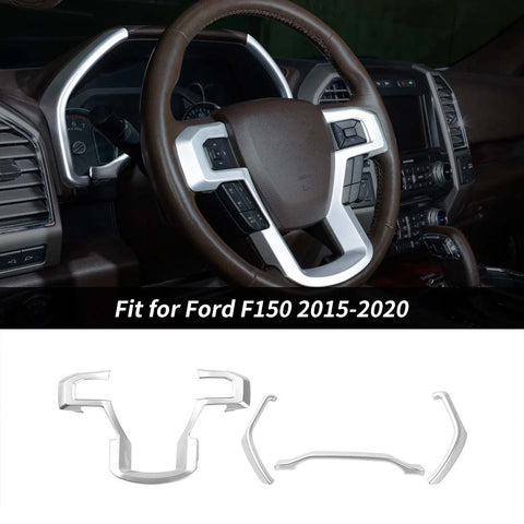 Dashboard Cover Steering Wheel Dash Trim for Ford F150 2015-2020｜CheroCar