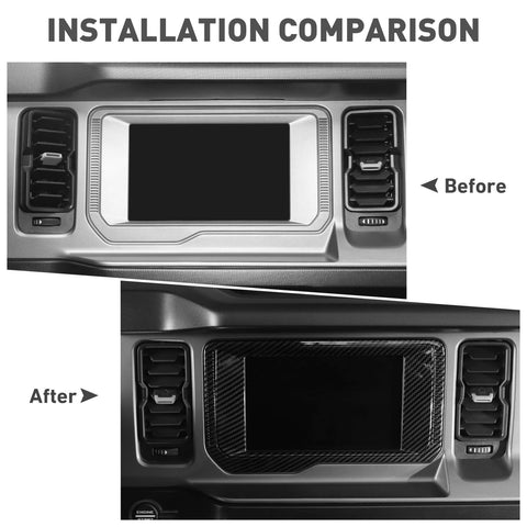 Center GPS Navigation Panel Frame Cover Trim For Ford Bronco 2021+ Accessories｜CheroCar