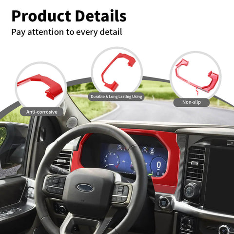 For 2024+ Ford F150 Raptor Dashboard Instrument Display Panel Trim Cover Decor