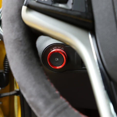 For 2010-2015 Chevy Camaro Center Headlight Switch Button Knob Ring Trim