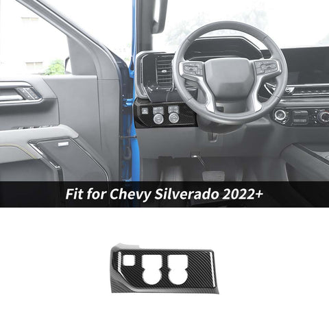 Headlight Switch Panel Cover Trim Bezel For Chevy Silverado 2022+ Accessories | CheroCar