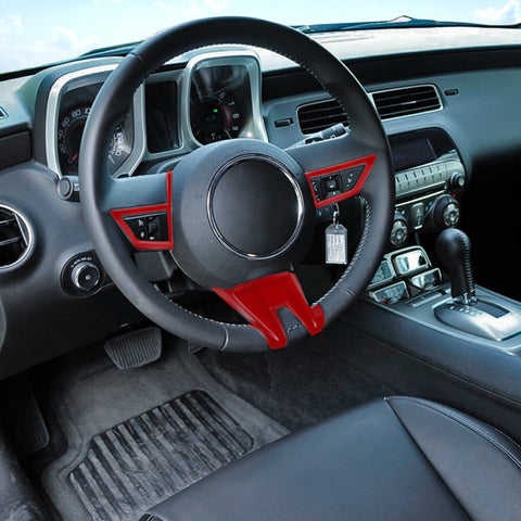 For 2010-2011 Chevy Camaro Center Console Steering Wheel Cover Trim Decor
