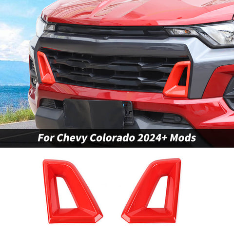 For 2024+ Chevy Colorado Front Bumper Grille Air Outlet Cover Trim