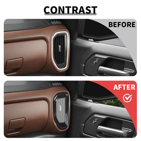 For 2019-2022 Chevy Silverado/GMC Sierra Dash Sides AC Air Vent Trim Cover