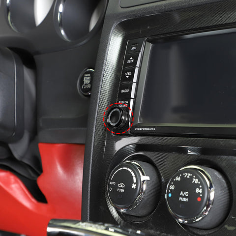For 2009-2014 Dodge Challenger Center Console Navigation Switch Knob Trim Ring