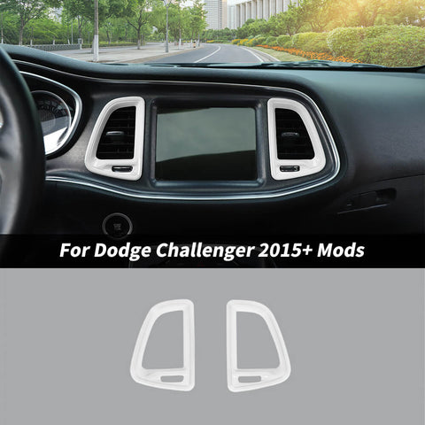 For 2015+ Dodge Challenger Dashboard Center Air Vent Outlet Cover Trim
