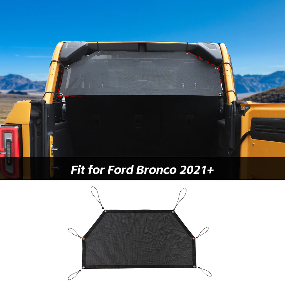 For 2021+ Ford Bronco 4-Door Trunk Heat Mesh Insulation Net Cover