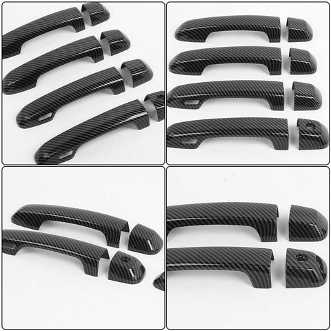 For 2010-2024 Toyota 4Runner Door Handle Trim Decor Cover With Smart Key Holes