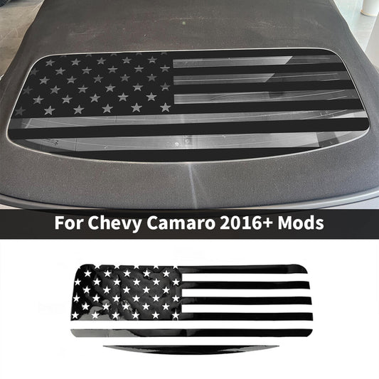 For 2016+ Chevy Camaro Exterior Rear Windshield Sticker Trim Cover
