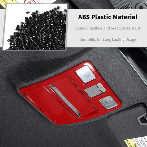 For 2024+ Ford Mustang Front Top Roof Reading Light Panel Bezel Cover Trim Decor