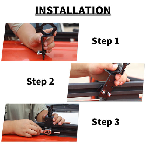 For Universal Car Roof Engineer Shovel Bracket Metal