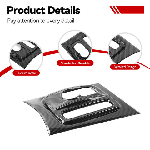 For 2015+ Chrysle 300/300C Center Console Gear Shift Panel Cover Trim