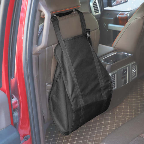 Car Seat Headrest Hanging Storage Bag For Universal Car Black Accessories | CheroCar