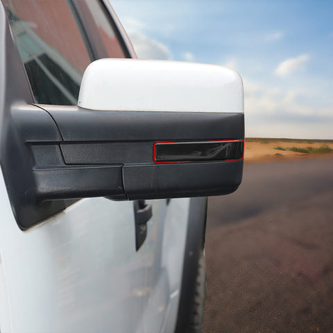 For 2009-2014 Ford F150 Raptor Rearview Mirror Turn Signal Light Trim Cover