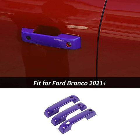 Exterior Door Handle Protector Shell Cover Trim For Ford Bronco 2021+ 2Dr Accessories | CheroCar