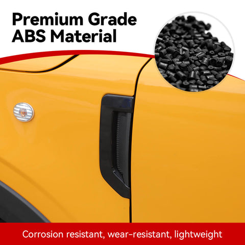 For 2021+ Ford Bronco Sport Fender Side Air Vent Leaf Plate Cover Trim