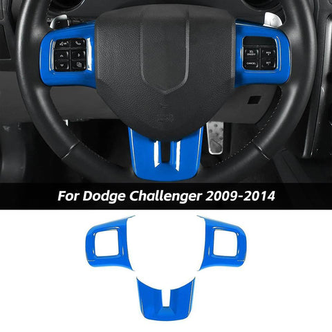 Steering Wheel Decor Cover Trim For Dodge Challenger & Charger & Durango & Dart 2009-2014 & Journey 2013+｜CheroCar