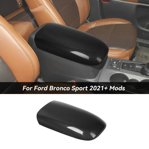 For 2021+ Ford Bronco Sport Center Console Armrest Box Panel Trim Cover