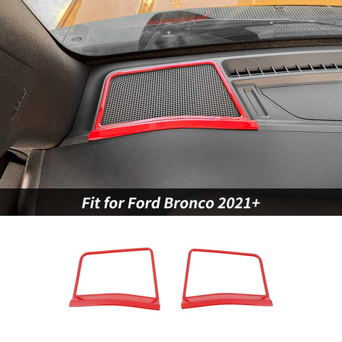 A pillar Horn Speaker Frame Cover Trim Bezels For Ford Bronco 2021+ Accessories | CheroCar