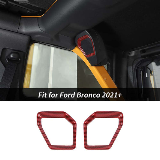 For 2021+ Ford Bronco Car Rear Trunk Speaker Decor Frame Panel Trim Cover