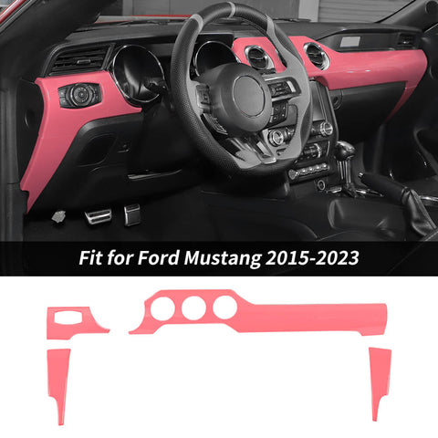 For 2015-2023 Ford Mustang Center Console Panel Cover Trim