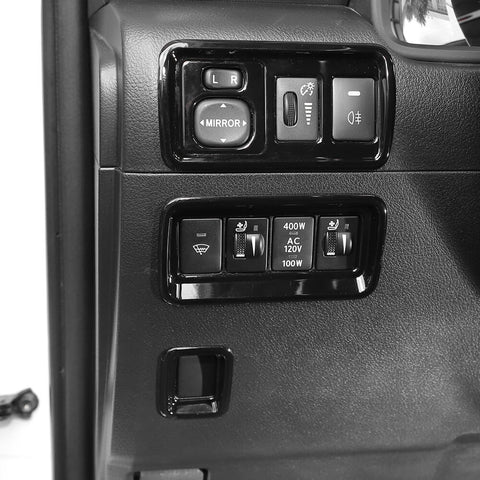 For 2010-2023 Toyota 4runner Rear View Mirror Button Adjustment Decoration Cover Trim Bezel