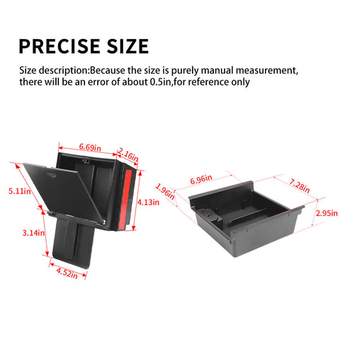 For 2010-2023 Toyota 4Runner Armrest Hidden Storage Box Organizer Secret Compartment