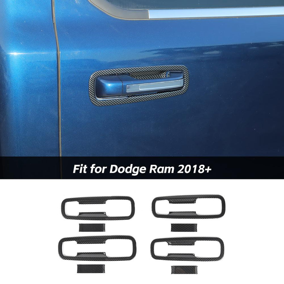 For 2018+ Dodge Ram Exterior Door Handle Bowl Cover Trim Decor