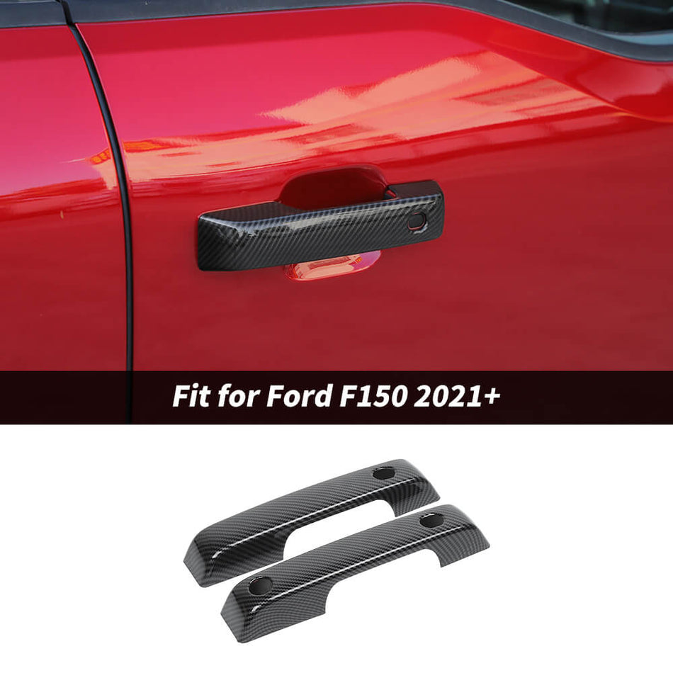 For 2021+ Ford F150 2 Door Exterior Car Door Handle Shell Decor Cover Trim