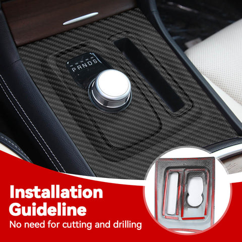 For 2015+ Chrysle 300/300C Center Console Gear Shift Panel Cover Trim