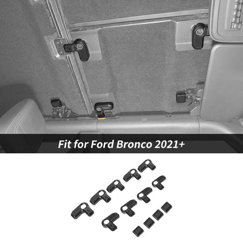 For 2021+Ford Bronco 4-Door 9 x Hardtop Release Open Switch Cover Trim