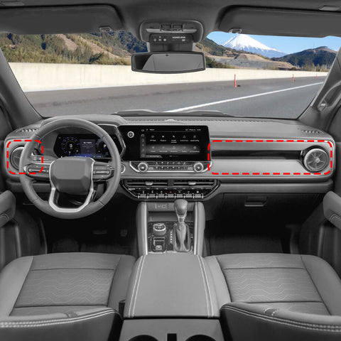 For 2023+ Chevy Colorado Center Console  Air Condition Vent Trim Cover